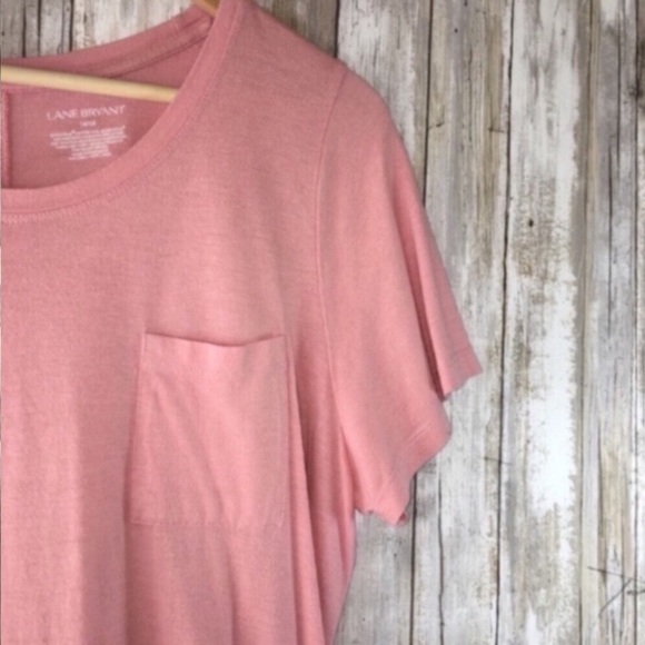 Lane Bryant Pink High Low Tee - Picture 2 of 3